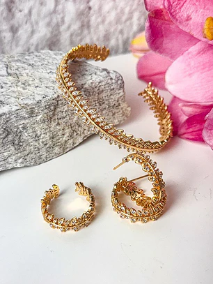 ANEL REGULAVEL FOLHAS CRAVEJADAS