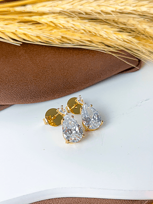 BRINCO GOTA ZIRCONIA GRANDE