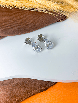 BRINCO GOTA ZIRCONIA GRANDE