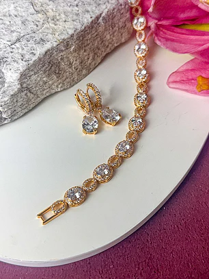 ARGOLA CRAVEJADA PINGENTE ZIRCONIA OVAL