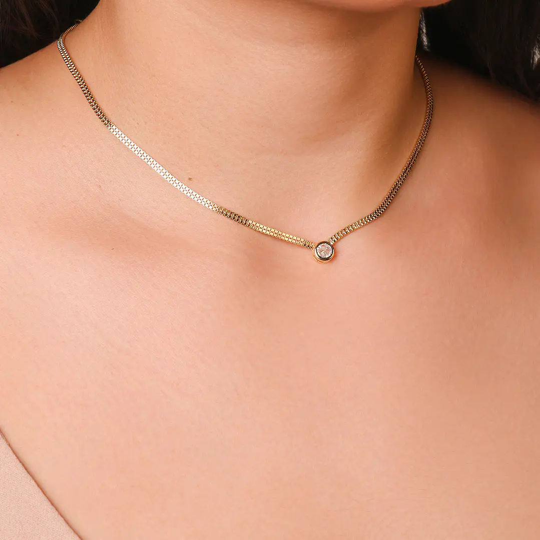 CHOKER PONTO DE LUZ 7MM 1