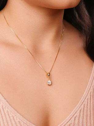 COLAR PINGENTE GOTA CRISTAL
