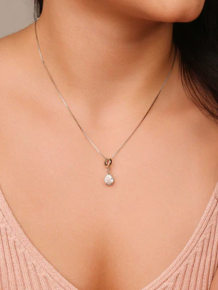 COLAR PINGENTE GOTA CRISTAL
