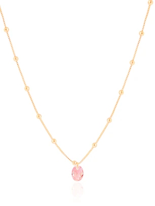 CORRENTE INFANTIL PINGENTE ROSA