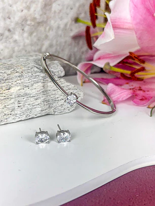 BRACELETE ZIRCONIA OVAL