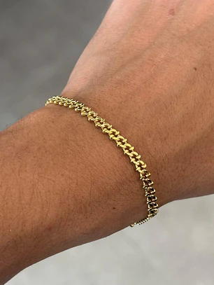 PULSEIRA GRUMET DETALHADA 4MM