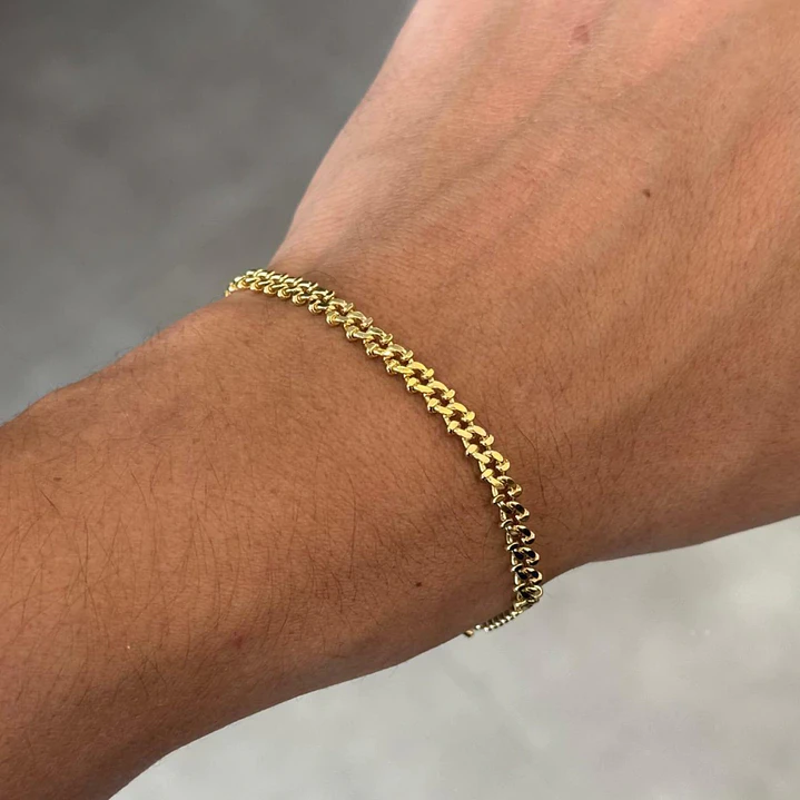 PULSEIRA GRUMET DETALHADA 4MM 1