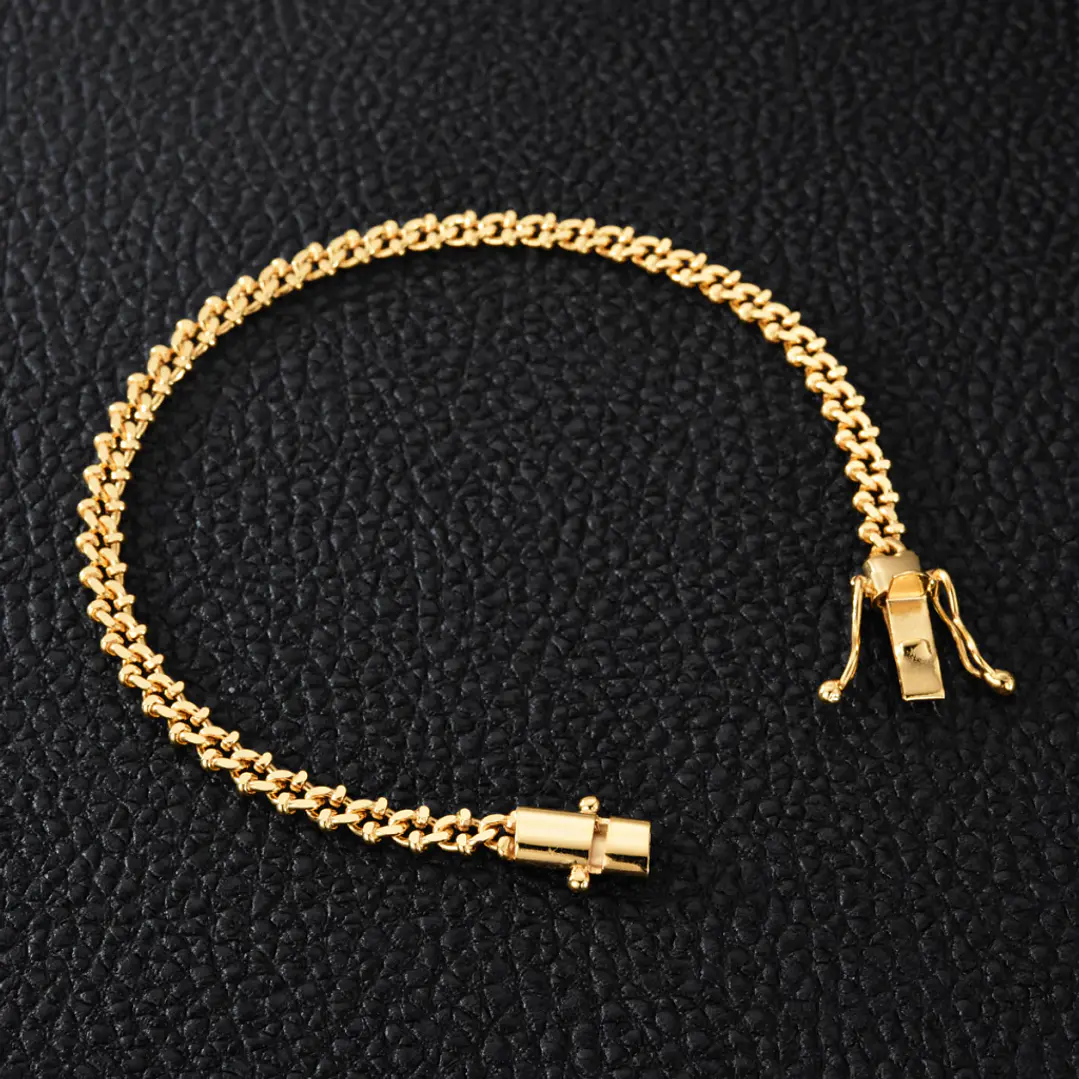 PULSEIRA GRUMET DETALHADA 4MM 2
