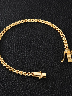PULSEIRA GRUMET DETALHADA 4MM