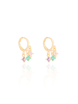 ARGOLA PINGENTES QUAD COLORS