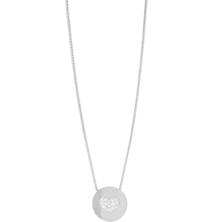 COLAR COM PINGENTE CORAÇÃO CRAVEJADO 2