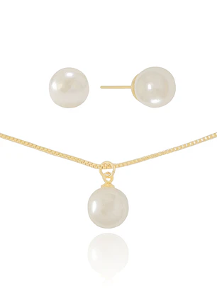 CONJUNTO PEROLA 8 MM