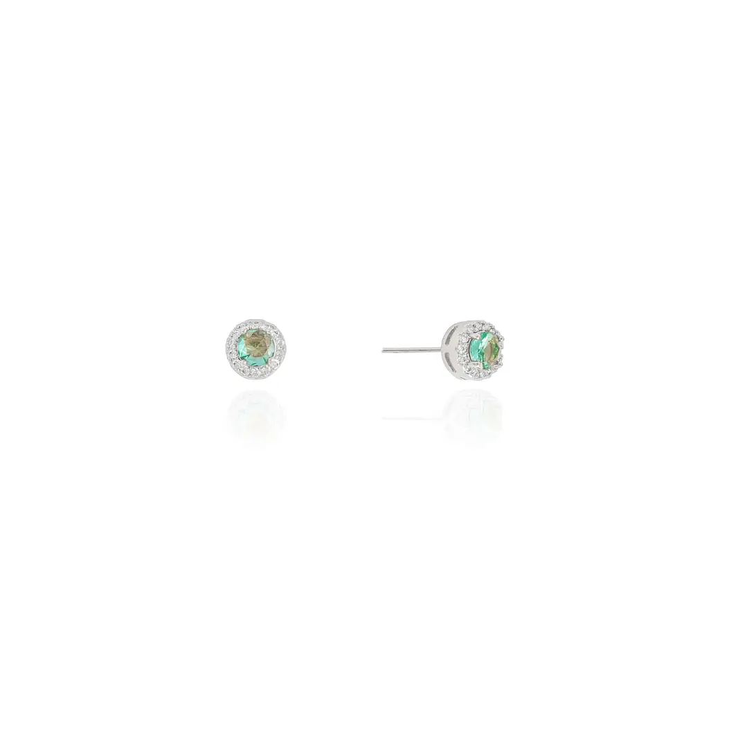 BRINCO PONTO DE LUZ TURMALINA CRISTAL 6MM 2