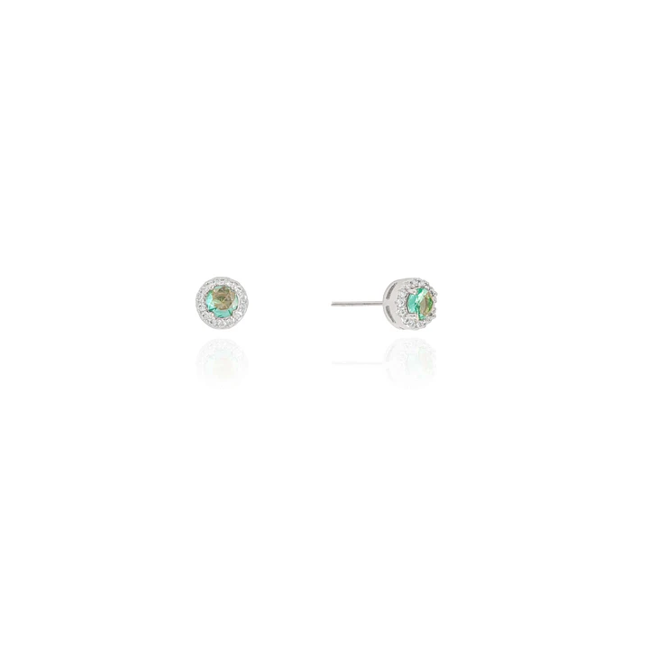 BRINCO PONTO DE LUZ TURMALINA CRISTAL 6MM 2