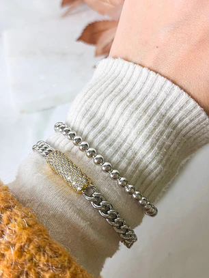 BRACELETE MESCLA DE BANHOS CRAVEJADO