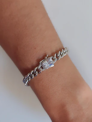 PULSEIRA ELOS PEDRA RETANGULAR