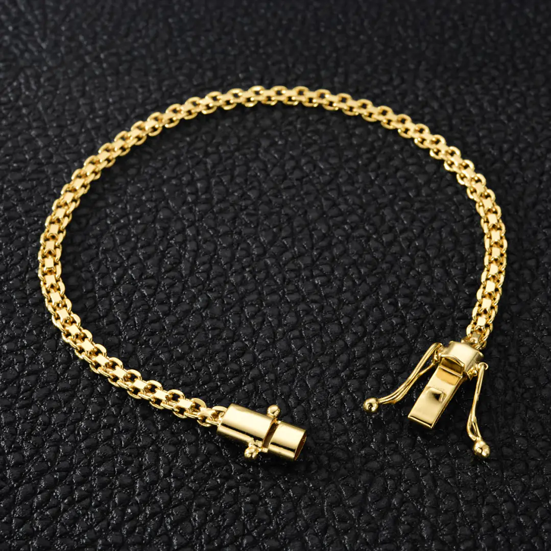 PULSEIRA CADEADO DUPLO 4 MM 1