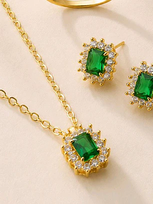 CONJUNTO ESMERALDA CRISTAL QUADRADA