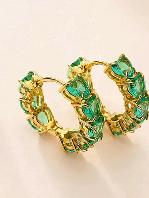 ARGOLA TURMALINA VERDE