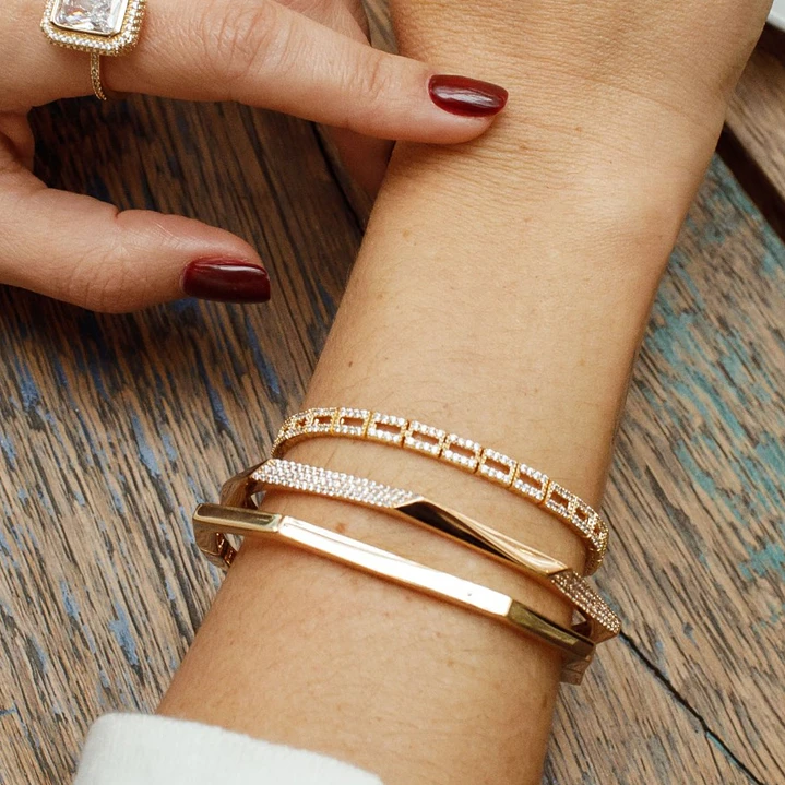 BRACELETE LOSANGO CRAVEJADO 1