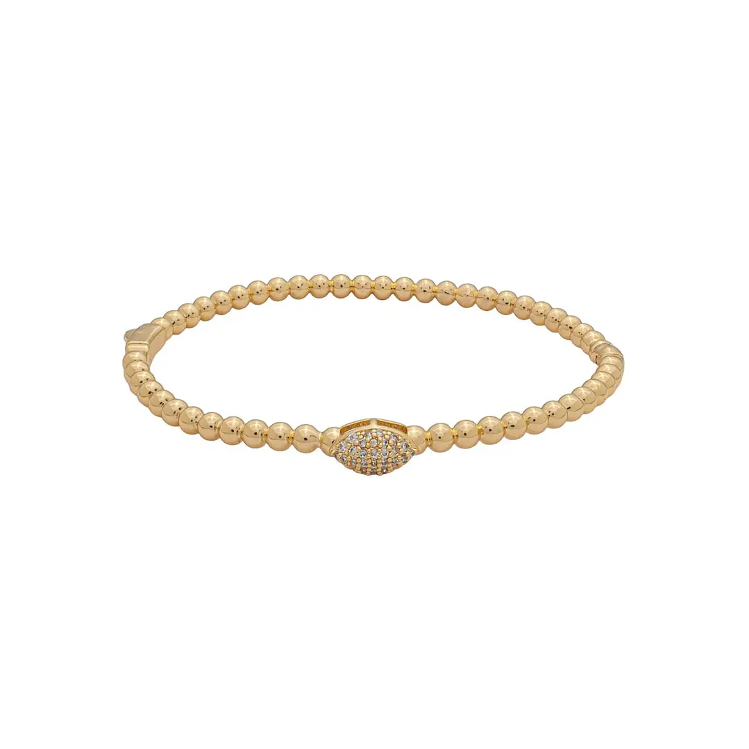 BRACELETE DETALHE OVAL CRAVEJADO 4