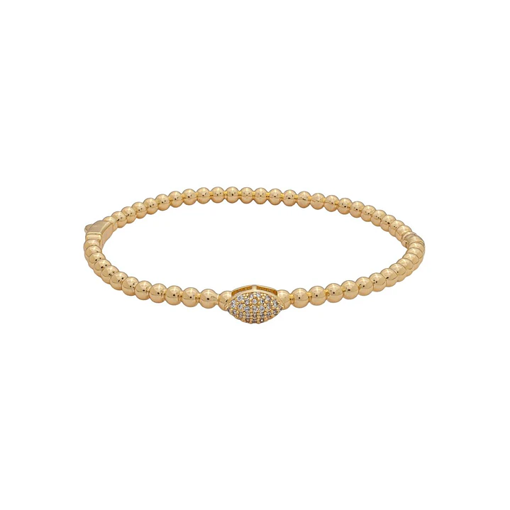 BRACELETE DETALHE OVAL CRAVEJADO 4