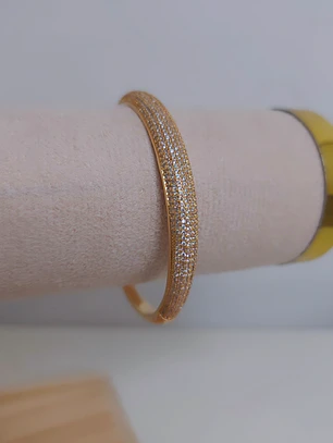 BRACELETE LARGO CRAVEJADO MICROZIRCONIAS
