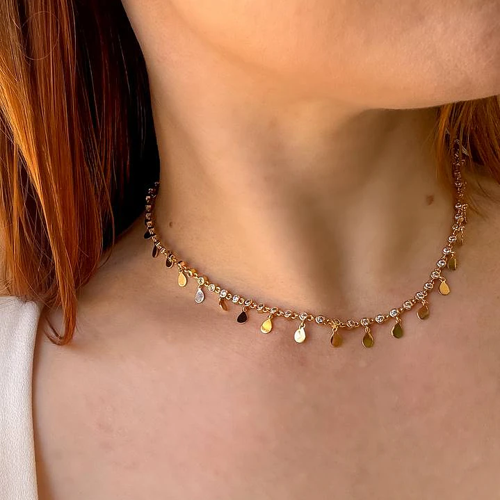 CHOKER GOTINHAS E PONTOS DE LUZ 1