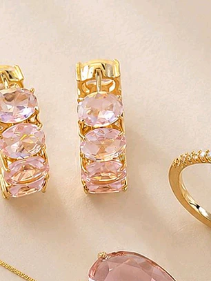 ARGOLA QUARTZO ROSA