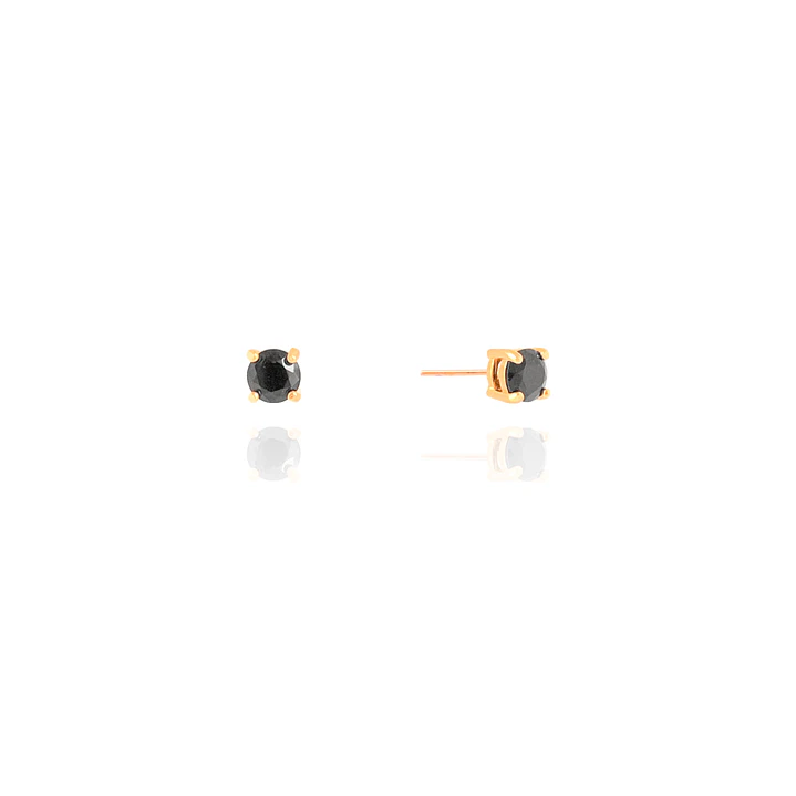 BRINCO ZIRCONIA NEGRA 5MM 2