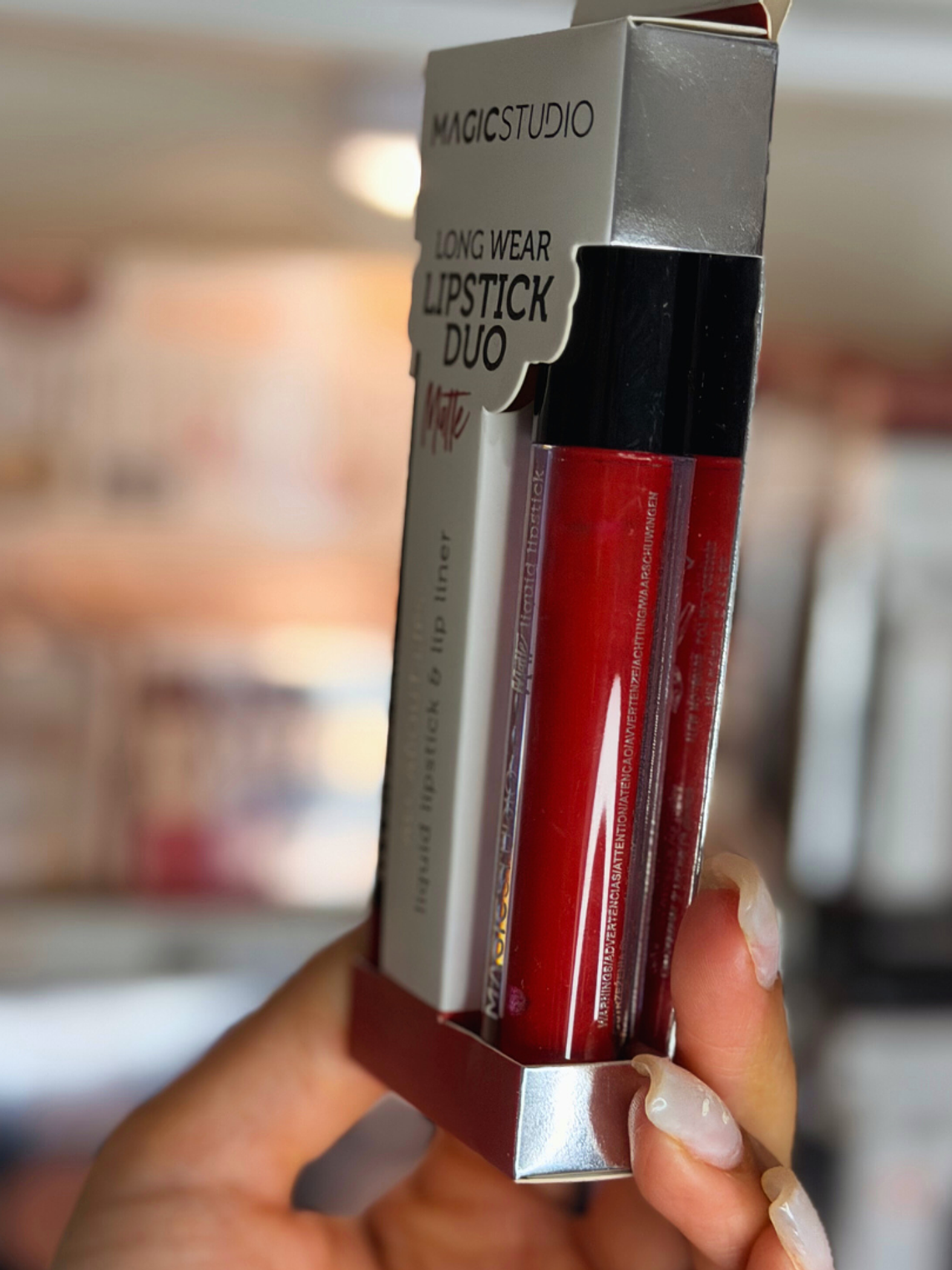Lip DUO Longa duração  (LipstickMatte + Lápis de contorno) 4