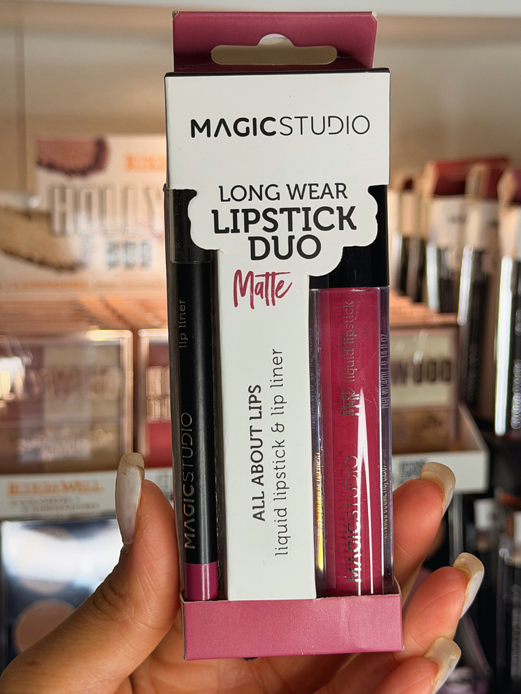 Lip DUO Longa duração  (LipstickMatte + Lápis de contorno) 7