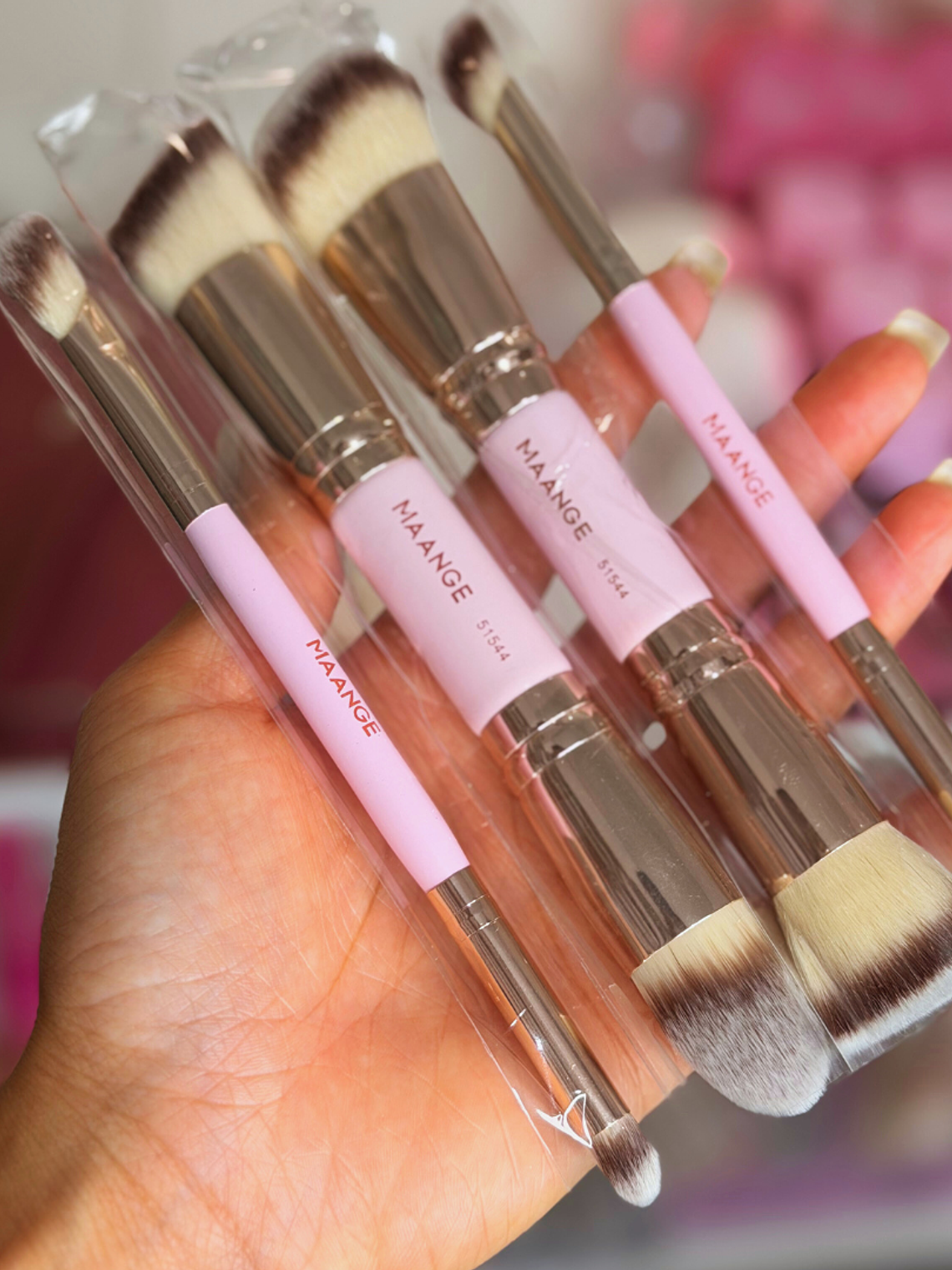 Conjunto 4 Pincéis PREMIUM ROSE GOLD 1