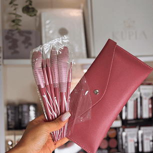 Conjunto 6 Pincéis + Estojo 