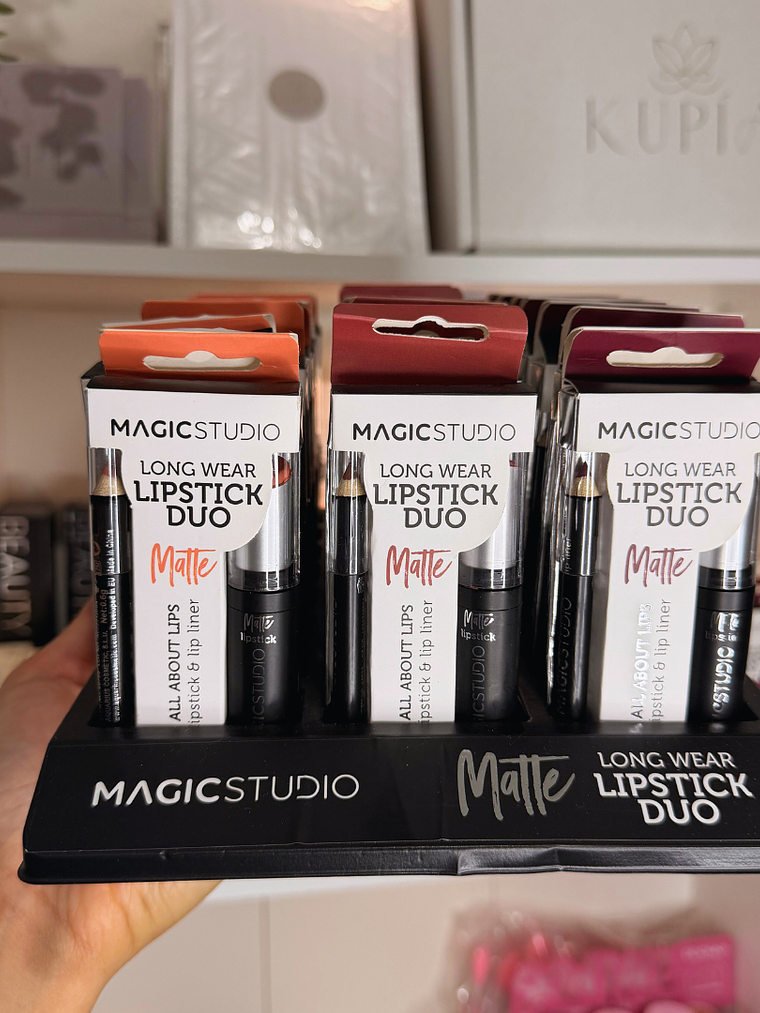 Lip DUO Longa duração PURPLE (Batom + Lápis de contorno) 4