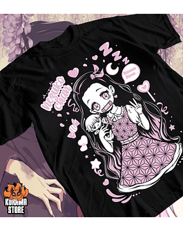 Polera Nezuko Kawaii - Demon Slayer