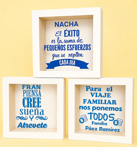 Alcancia de vidrio