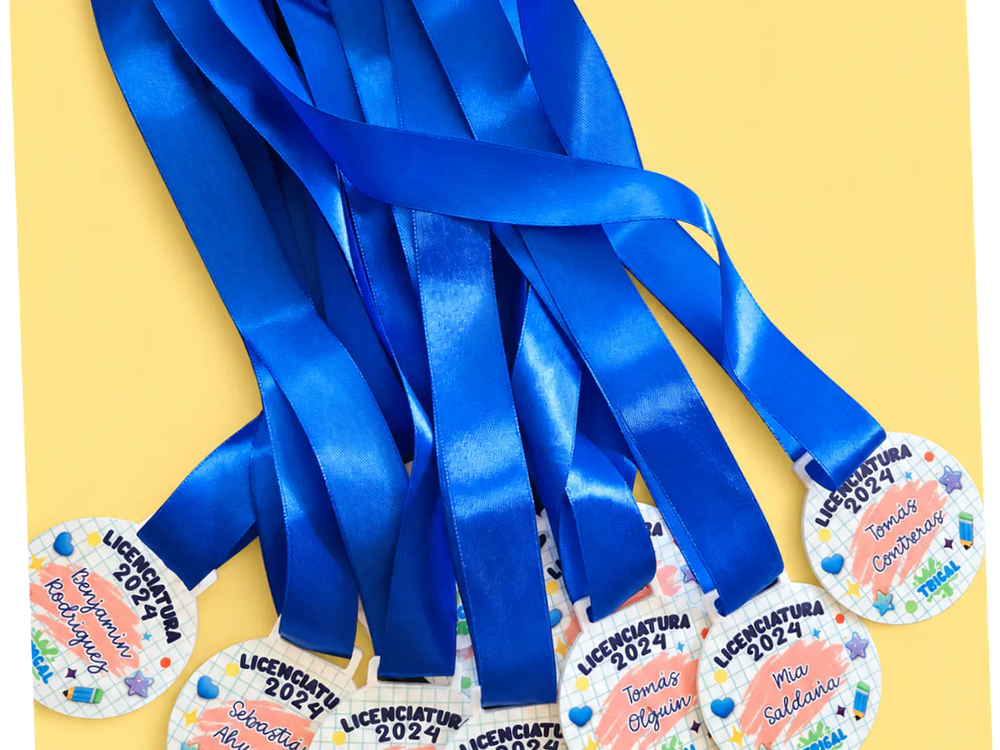 Medallas de acrílico sublimable 2