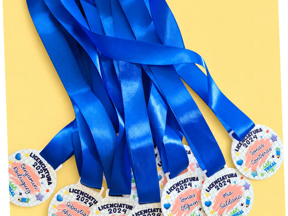 Medallas de acrílico sublimable 2