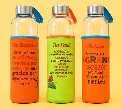 Botellas con funda