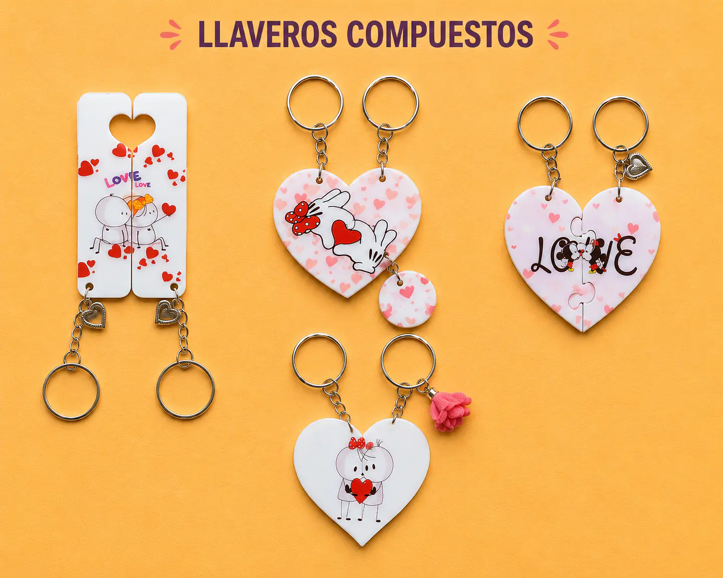Llaveros de acrilico dobles 1