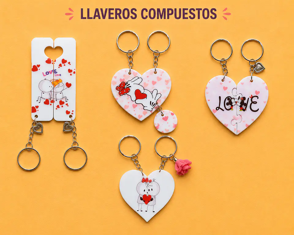 Llaveros acrílico doble 1