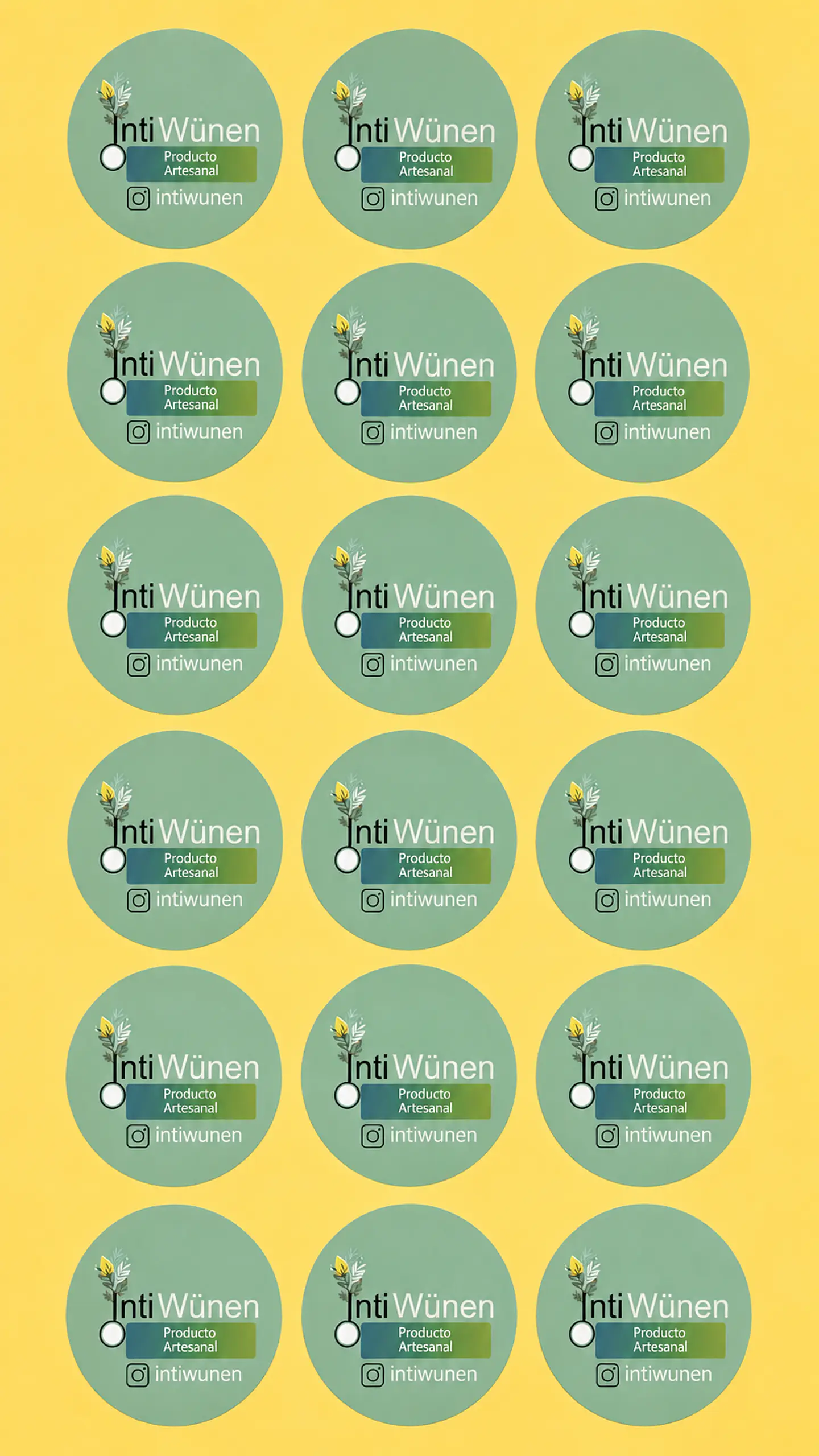 Stickers  3x3 cm (50 unidades) 1