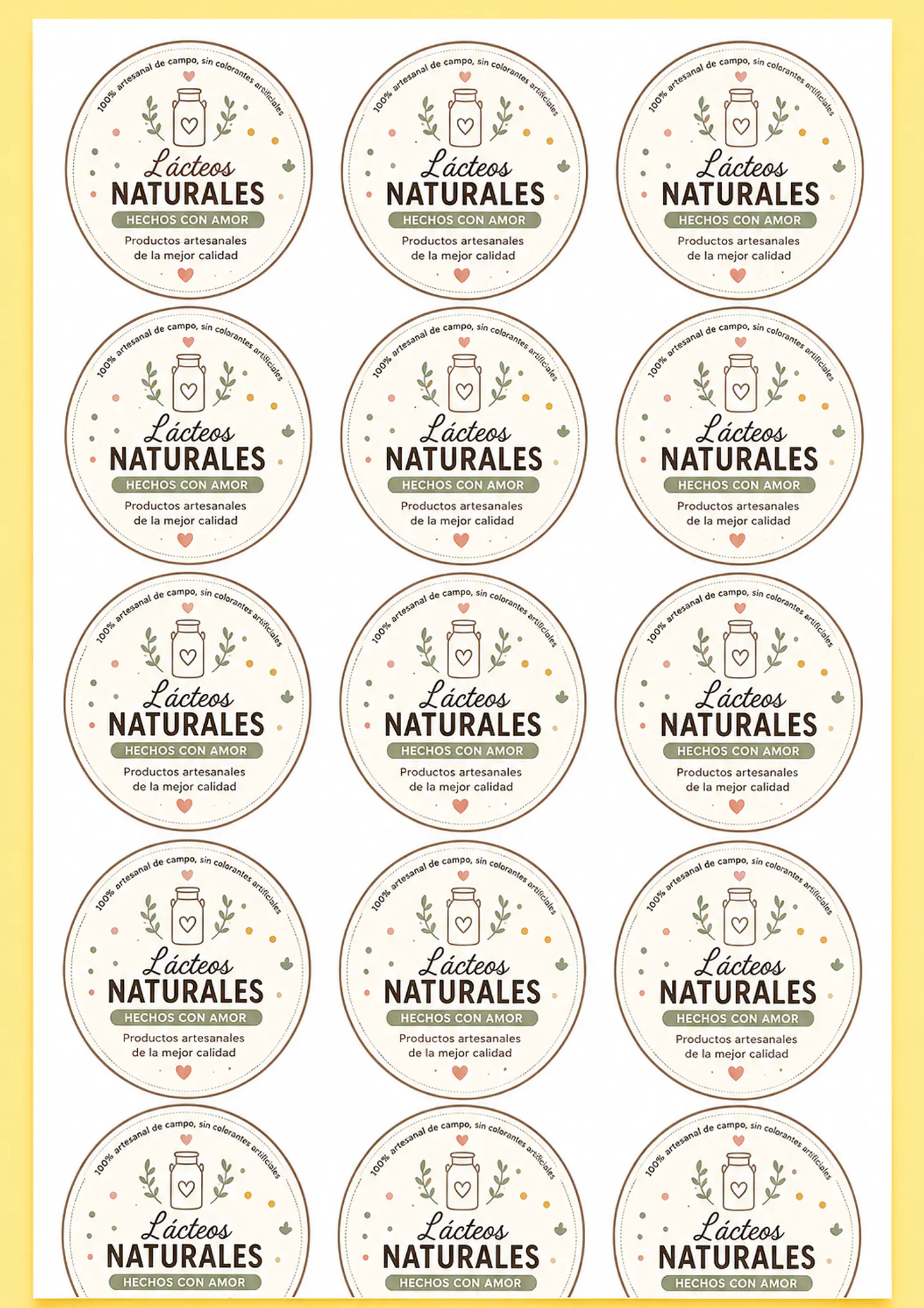 Stickers 7x7 cm   (50 unidades) 1