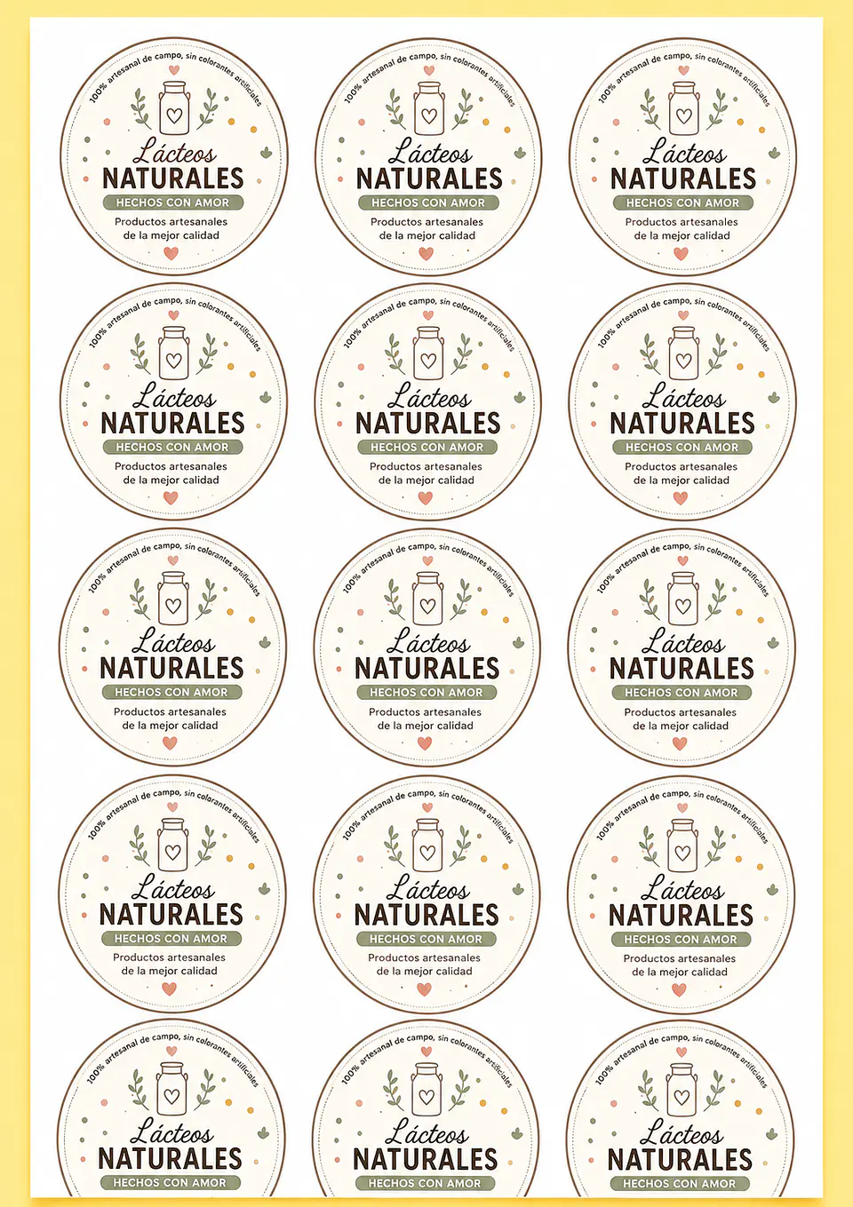 Stickers 7x7 cm   (50 unidades) 1