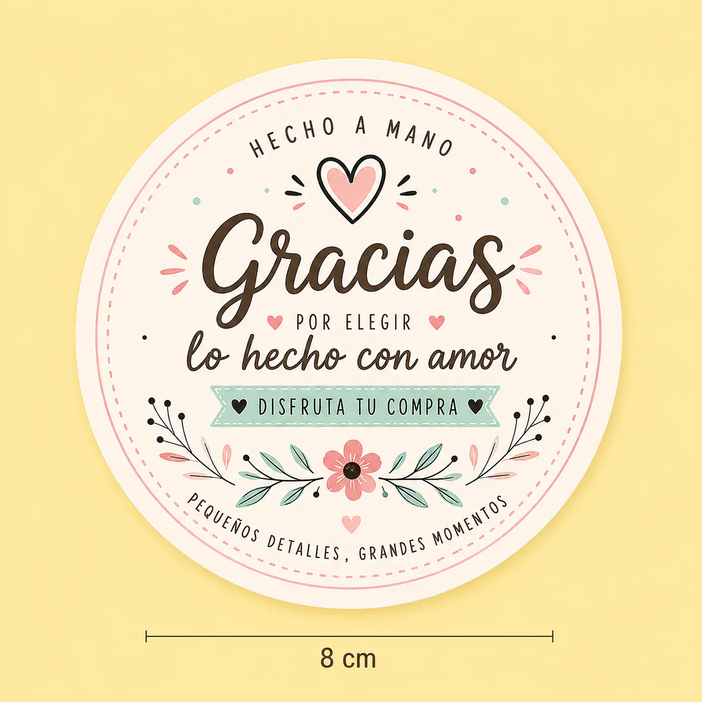 Stickers 8x8 cm   (50 unidades) 1