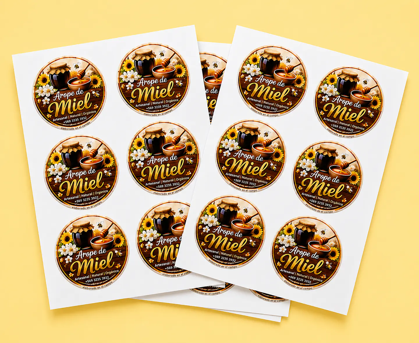 Stickers 9x9 cm   (50 unidades) 1