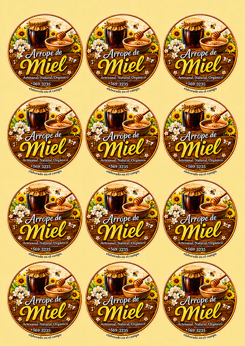 Stickers 6x6 cm  (50 unidades)