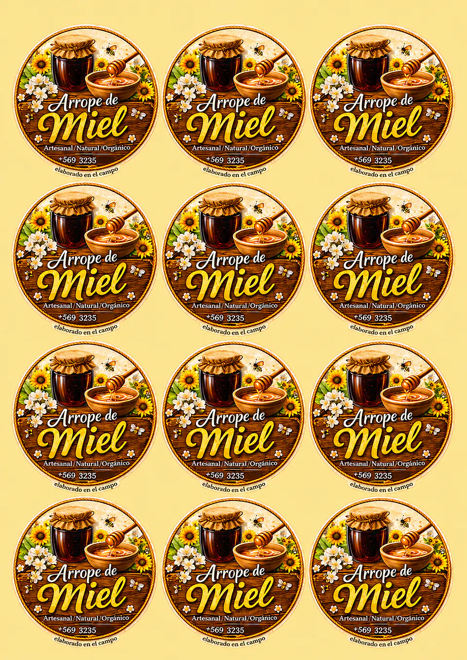 Stickers 6x6 cm  (50 unidades) 1