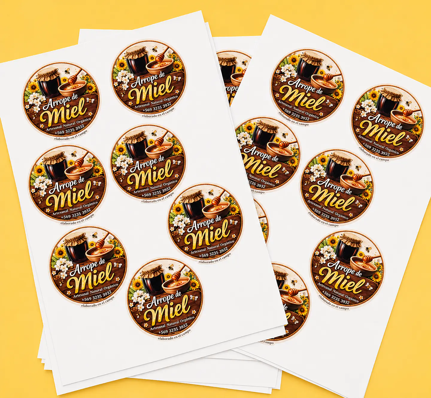 stickers de 7x7 cm  1